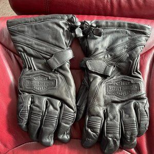 Men's Harley Davidson Leather Black gloves. Size XL
